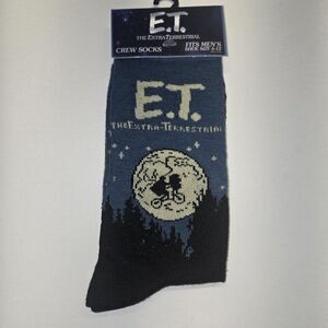 E.T. The Extra Terrestrial Crew Socks Men’s Size 6-12 Novelty Universal Studios